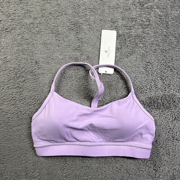 CRZ YOGA Other - CRZ YOGA Fitness Workout Yoga Bra NEW Strappy Sports Bra Size S Lilac Padded